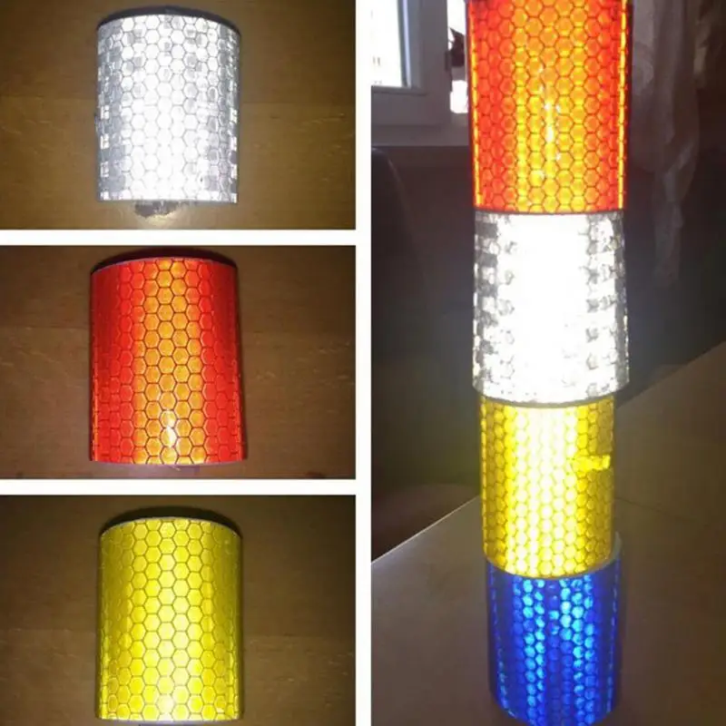 

5cm*100cm Car Reflective Warning Decoration Film Motorcycle Reflect Safety Strip Sticker