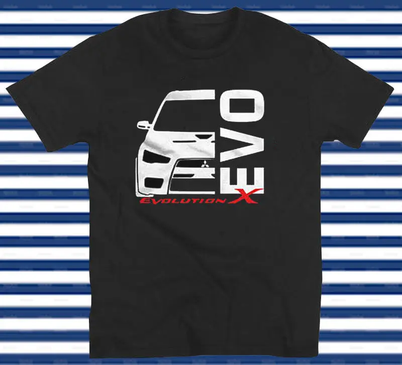 Evo X 10 Lancer Evolution T-Shirt Brand Man T Shirt 2019 New Brand Tee Cotton Clothes Nuove Magliette Stampate