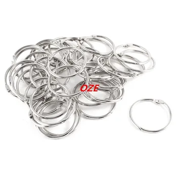 

40 Pcs Staple Book Binder 38mm Innerer Diameter Loose Leaf Ring Keychain