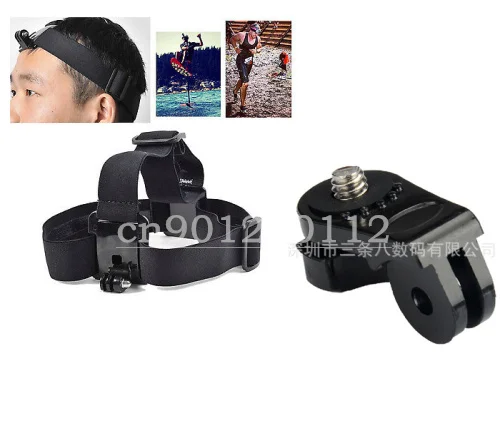2 In 1 Testa Belt Strap Mount + Aee Tripod Mount Adapter Per Sony As15 As30 Sj4000 Sport Action Cam Hdr-Az1 As20 As100V