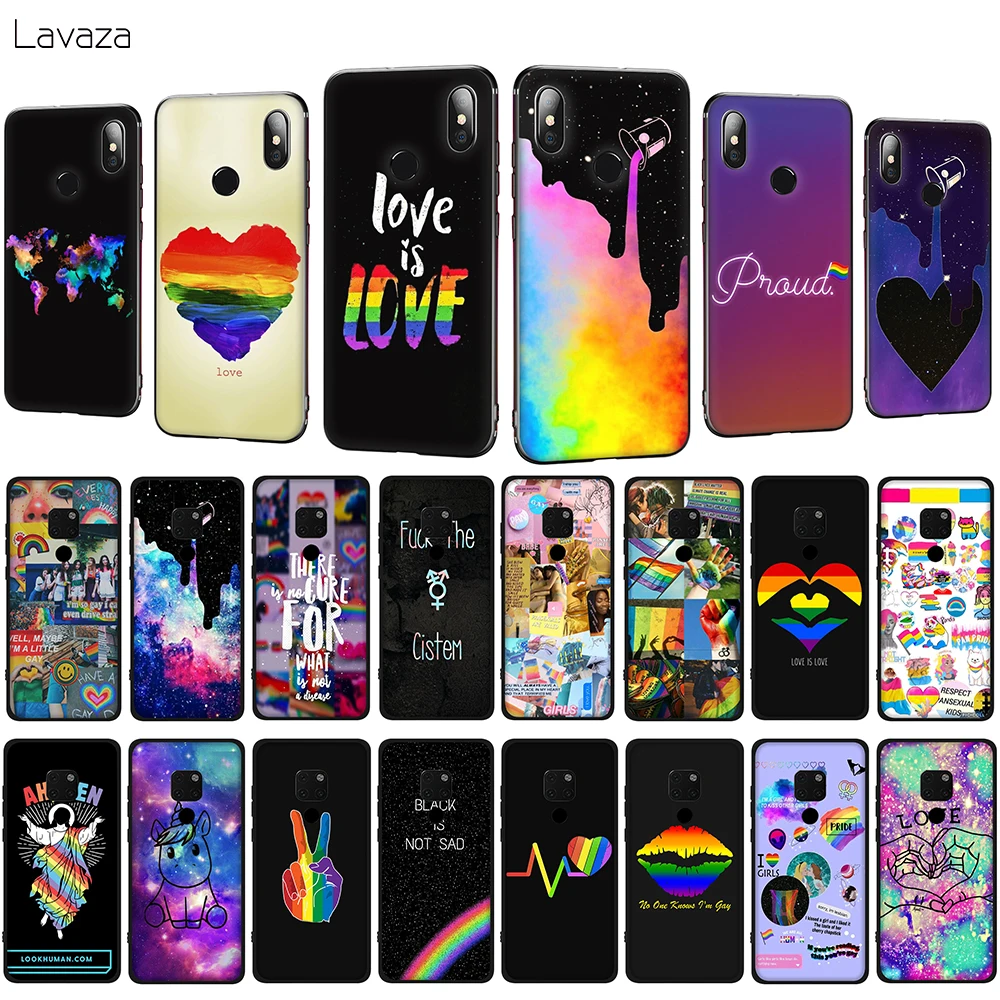 Lavaza Love Is LGBT Rainbow Heart Soft Phone Case for Huawei Mate 10 20 P10 P20 P30 Lite Pro P Smart 2019 TPU Cover | Мобильные
