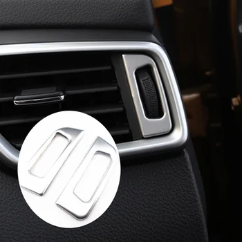 

Car Stainless Steel outlet regulator decorative frame For Nissan Qashqai J11 2014-2016 X-TRAIL Xtrail T32 2013-2015 2pcs/set
