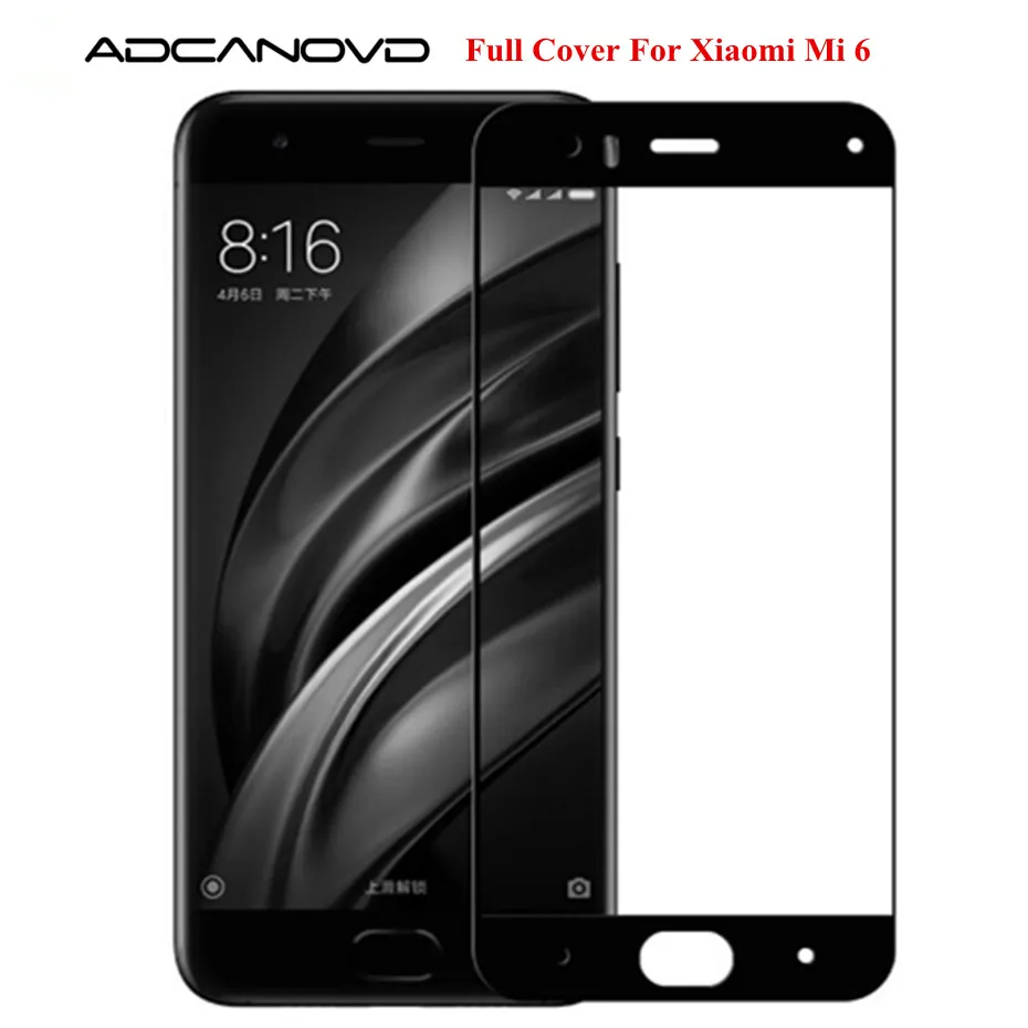 

Adcanovd full cover tempered glass for Xiaomi mi6 mi 6 m6 full Screen Protector 9H Protective Film for Xiaomi 6 mi6 mi 6 glass