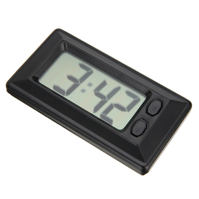 Horloge numérique LCD - Horloge électronique pour véhicule ultra