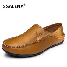 Mens Genuine Leather Dress Shoes Men Formal Business Oxfords Shoes Slip On Soft Casual Shoes Size 38-47 AA20563