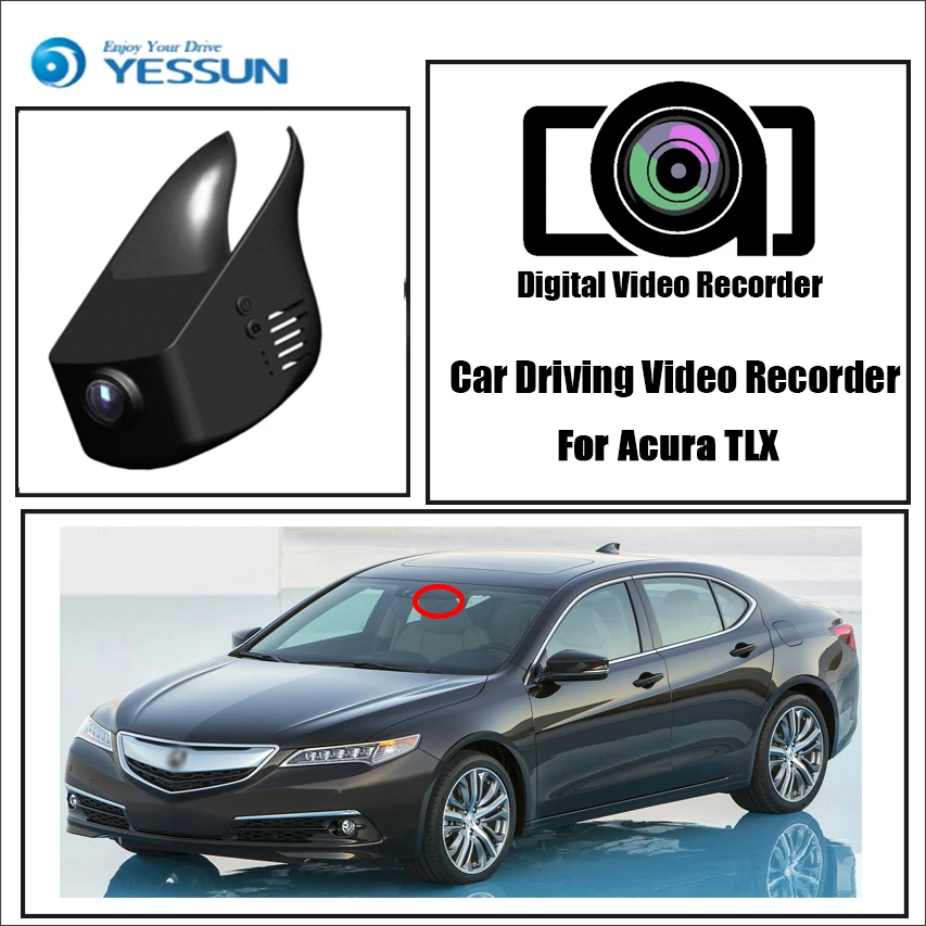 YESSUN for Acura TLX Car Driving Video Recorder DVR Mini Control APP Wifi Camera Registrator Dash Cam Original Style | Автомобили и