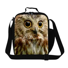 Dispalang изоляция обеда животных Сумки Сова 3D принт детский пищевой контейнер тепловой мешок Lancheira Прохладный маленький ланч бокс для мужчин