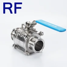 RF " SS304 инкапсулированный 3 Pc тип полный портовый шаровой клапан пищевого класса три зажатый для домашнего дневника