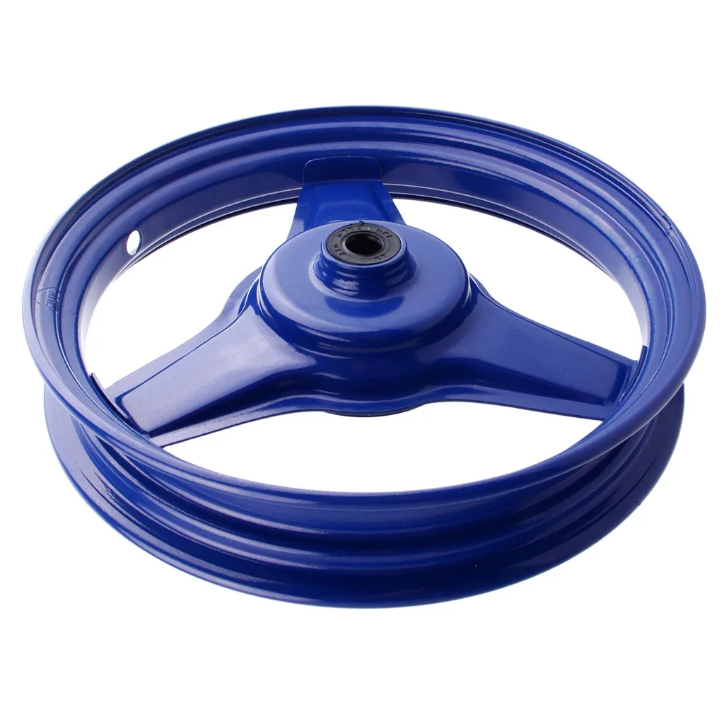Motorcycle Front Rim Wheel Autobike Front Wheel Rim 10 Inch Replacement for Yamaha PY50 PW50 PEEWEE PY PW 50 - Blue