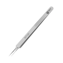 Ультра тонкий пинцет антистатические Изогнутый наконечник Точность Пинцет-плоскогубцы для Fly Line отпечатков пальцев телефон ремонт ручные инструменты