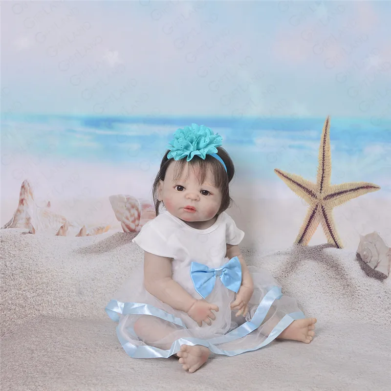 Reborn Baby Doll Bebe полное Силиконовое боди игрушка для девочки новорожденная принцесса