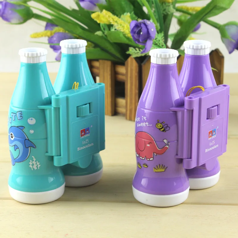 6X Регулируемый ручной телескоп милые уличные игрушки для детей форма бутылки для воды Новинка игрушка