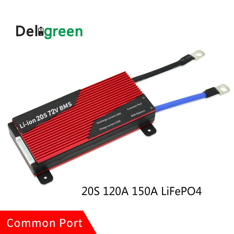 Deligreen 20 S 120A 150A 60 в PCM/PCB/BMS для 3 2 LiFePO4 батарея пакет Электрический велосипед