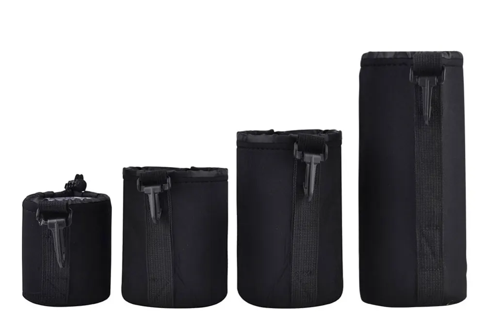 2018 New S M L XL Matin Neoprene Soft Protector Camera Lens Pouch Bag Case For Canon Nikon Sony Camera lens bag (1)