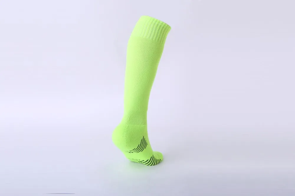 Детские профессиональные спортивные носки для футбола; однотонные гольфы для мальчиков и девочек; дезодорирующие махровые футбольные Компрессионные носки для детей