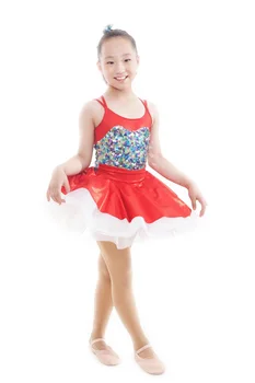

Professional Ballet Tutu Costumes Dress For Children Girls Kids Woman Gymnastics Leotard Red Dancewear Balletpakje Meisje