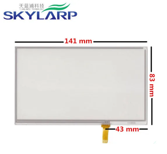 

6 inch 4 wire 141mm*83mm Resistive Touch Screen Digitizer GPS navigator for Onda VX590 VX590R VX590T TM060RDH02 LCD Screen