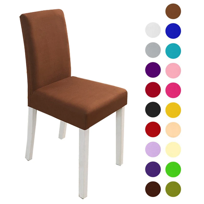 

Drop Shipping Classical Chair Cover Elastic Dining Seat Cover for Banquet Wedding Restaurant Hotel Removable capa da cadeira