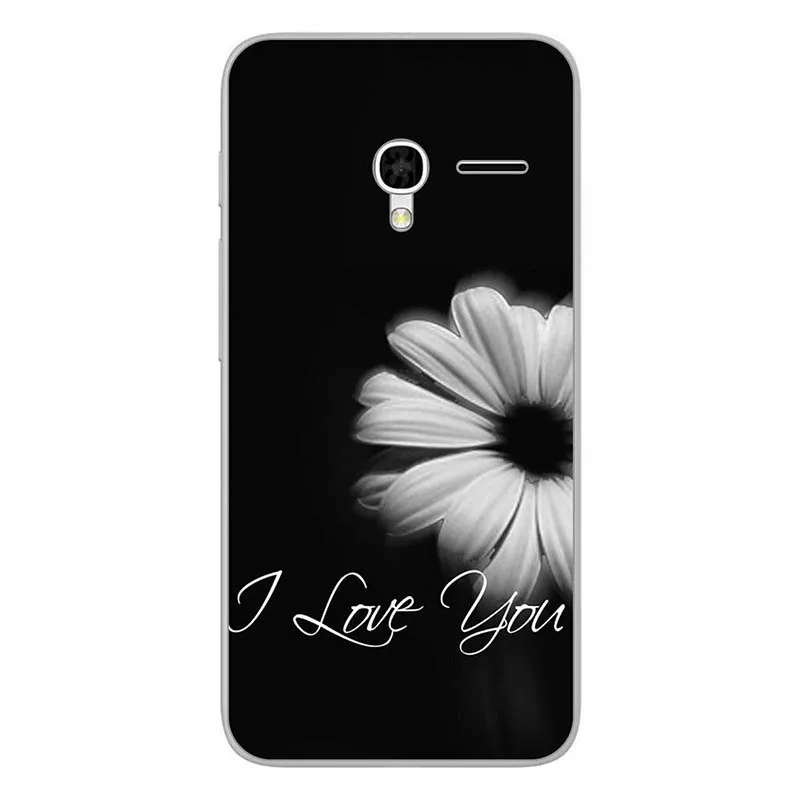 Мягкий с рисунком из ТПУ чехол для Alcatel One Touch Pixi 3 4,5 4G версия 5017D 5019D 5019 чехол для телефона s задняя крышка цветок - Цвет: M101