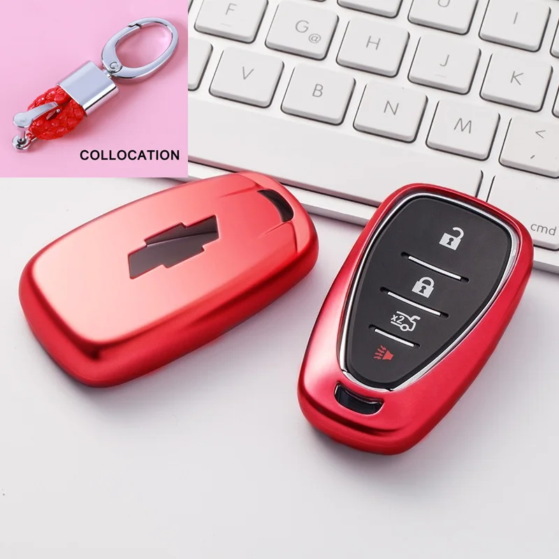 Multicolor Soft Environmentally friendly Tpu Car Key Cover case for Chevrolet Remote Chevy Camaro Cruze Malibu 2017 | Автомобили и