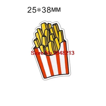 

Cartoon Fries Acrylic flatback planar resin diy decoration crafts DIY handmade materials 25*38mm 50pcs RET1366S