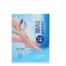 10 шт. = 5 пар ROLANJONA маска для ног бамбуковая уксусная маска для ног молочная Мембрана Уход за ногами фаска отбеливающий и увлажняющий, отшелушивающий
