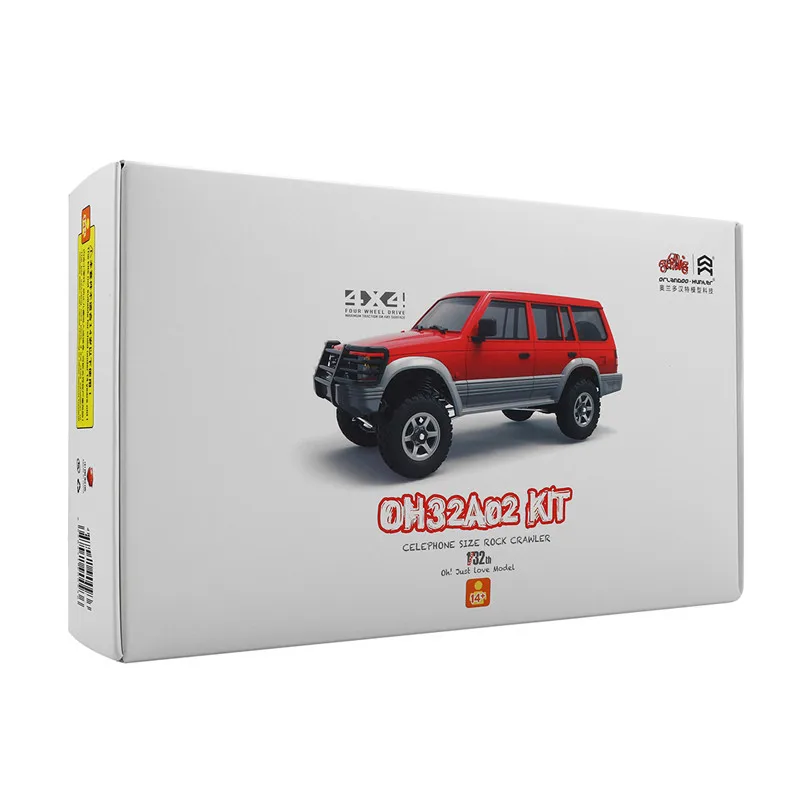 Orlandoo-Hunter 1/32 4WD набор для самостоятельной сборки автомобиля RC Rock Crawler OH32A02 красный с электронными частями 300 об/мин щеточный мотор детская игрушка