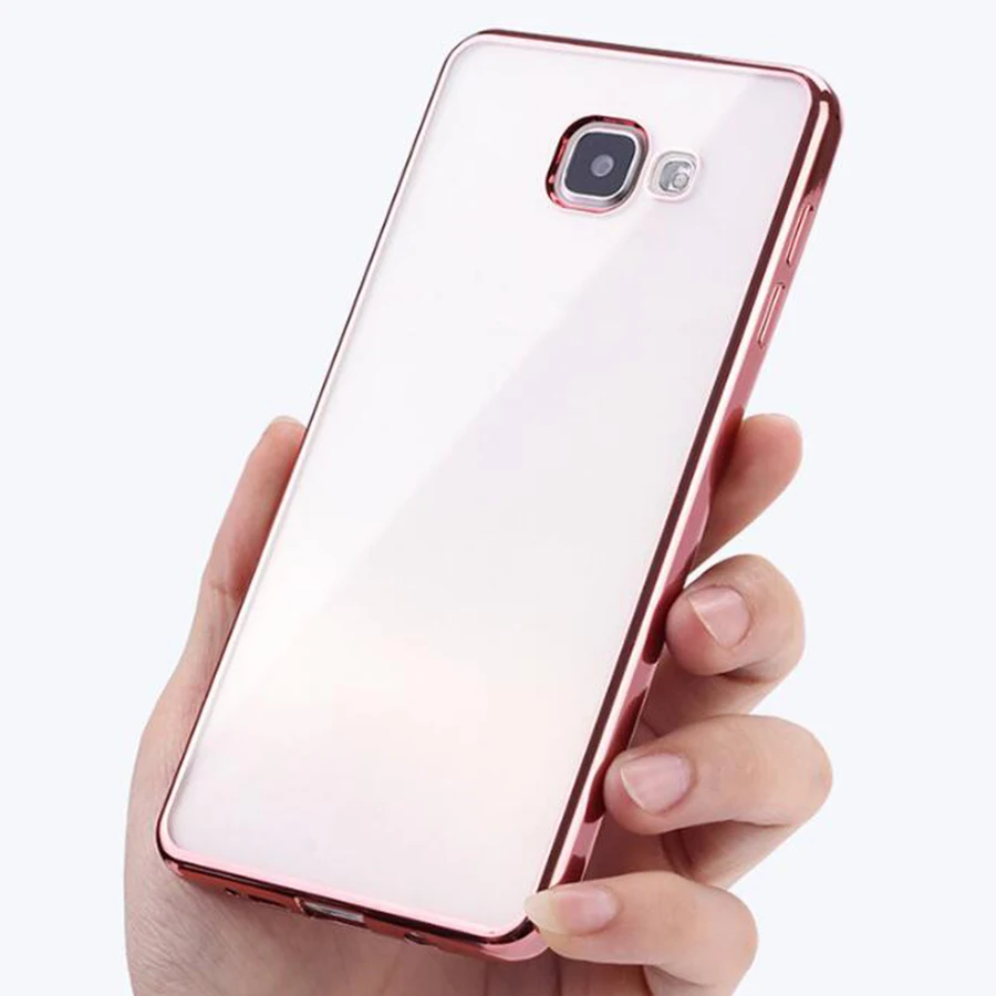 

Coque For Samsung Galaxy S7 edge S6 S8 Plus J2 J3 J5 J7 Prime Case Clear Transparent Plating Soft TPU Back Cover A5 2017 A7 2016
