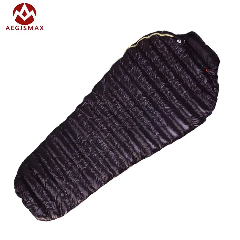 AEGISMAX Ultralight Sleeping Bag MINI M2 95 Goose Down Mummy Outdoor Camping Lengthened Adult