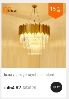 Новая волна дизайн кристалл подвесной светильник s современная лампа AC110V 220V украшение дома hanglampen бар светильник