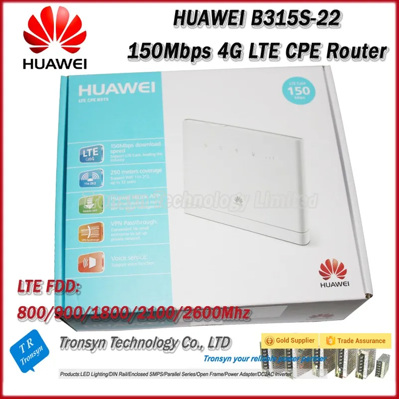 Оригинальный разблокированный роутер HUAWEI B315 150 Мбит/с 4G LTE со слотом для Sim карты и