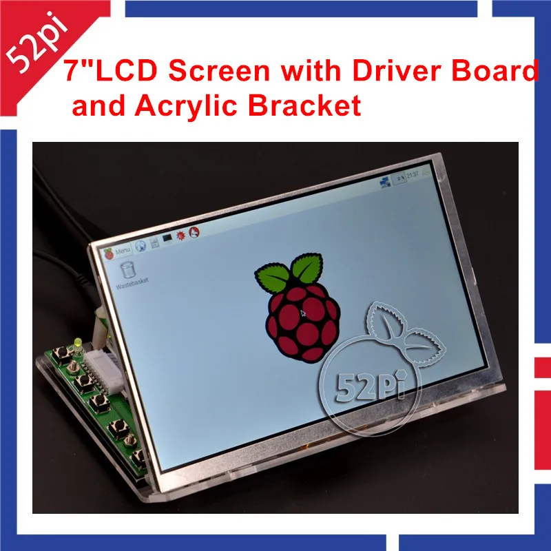Raspberry PI 7 inch LCD 1024 600 Panel Digital LCD Screen and Drive Board HDMI VGA
