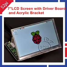 Raspberry PI 7 inch LCD 1024 600 Panel Digital LCD Screen and Drive Board HDMI VGA