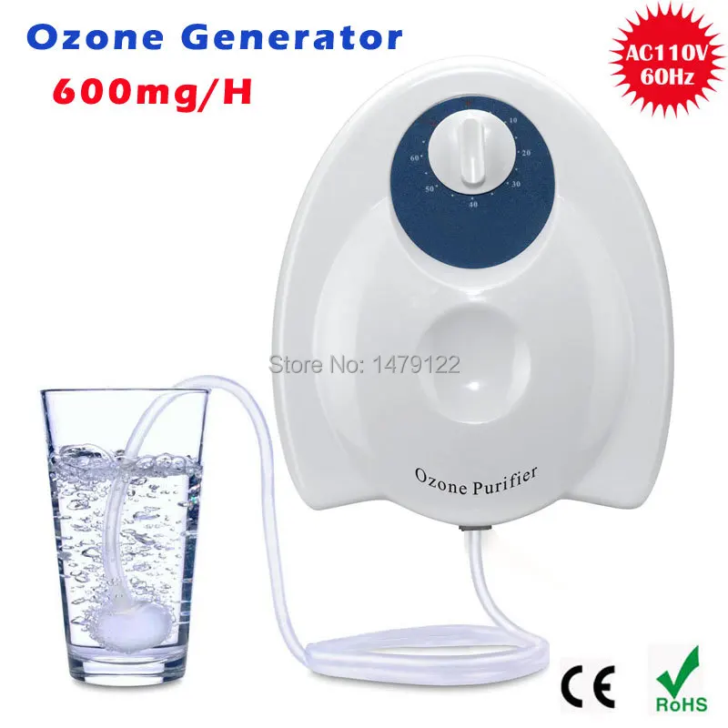 Домашний стерилизатор 220 В 110 в 600 мг/ч генератор озона озонатор ионизатор O3 таймер очистители воздуха масло растительное мясо свежая Очистительная вода