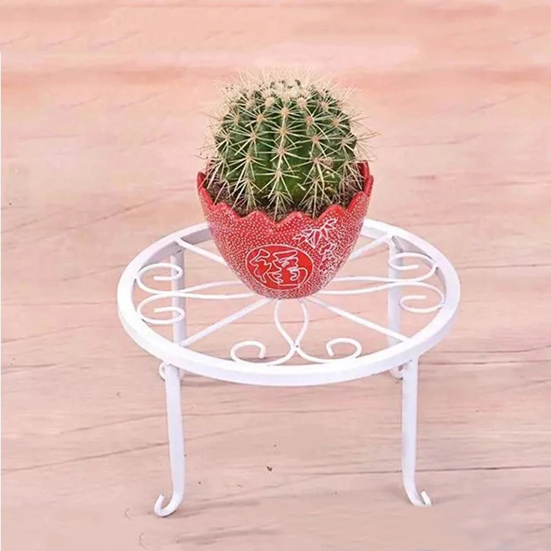 2019 New 3 color  Iron Plant Stand Flower Pot Shelf Rack Display Garden Decorative Planter Holder