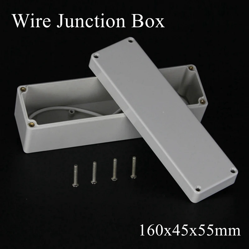 

160x45x55mm Junction Electronic Waterproof Project Shell ABS Box Enclose IP65 160*45*55mm