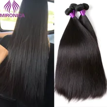 8A Brazilian Virgin Hair Straight Virgin Hair 1 Bundle Deals Straight Human Hair Weave Extensions 8″-30″ Straight Brazilian Hair