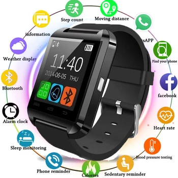 

Smart Watch U8 Smartwatch Clock Sync Notifier Support Bluetooth Connectivity For Android Phone Sport Smart watches PK A1 GT08 X6