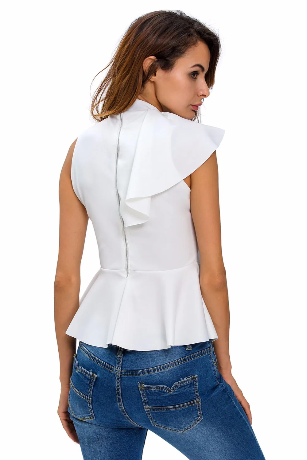White-Asymmetric-Ruffle-Side-Peplum-Top-LC25845-1-4