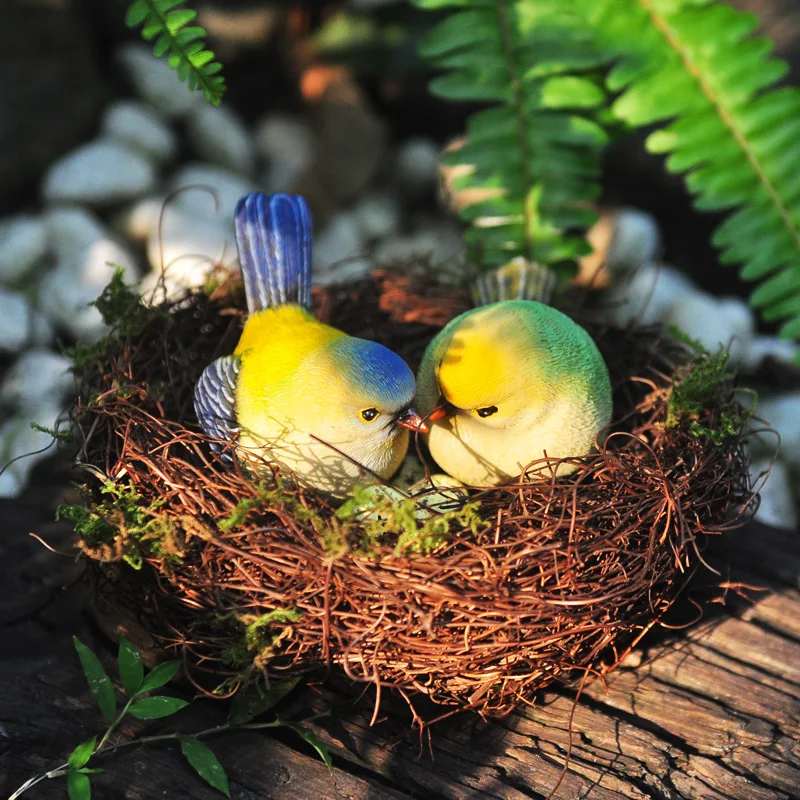 Vesting sigaret Bot Creatieve Outdoor Tuin Decoraties Simulatie Vogel Ornamenten Leuke Vogel  Nest/Woonkamer TV Kast Ambachten Hars Decoratie|Statues & Sculptures| -  AliExpress