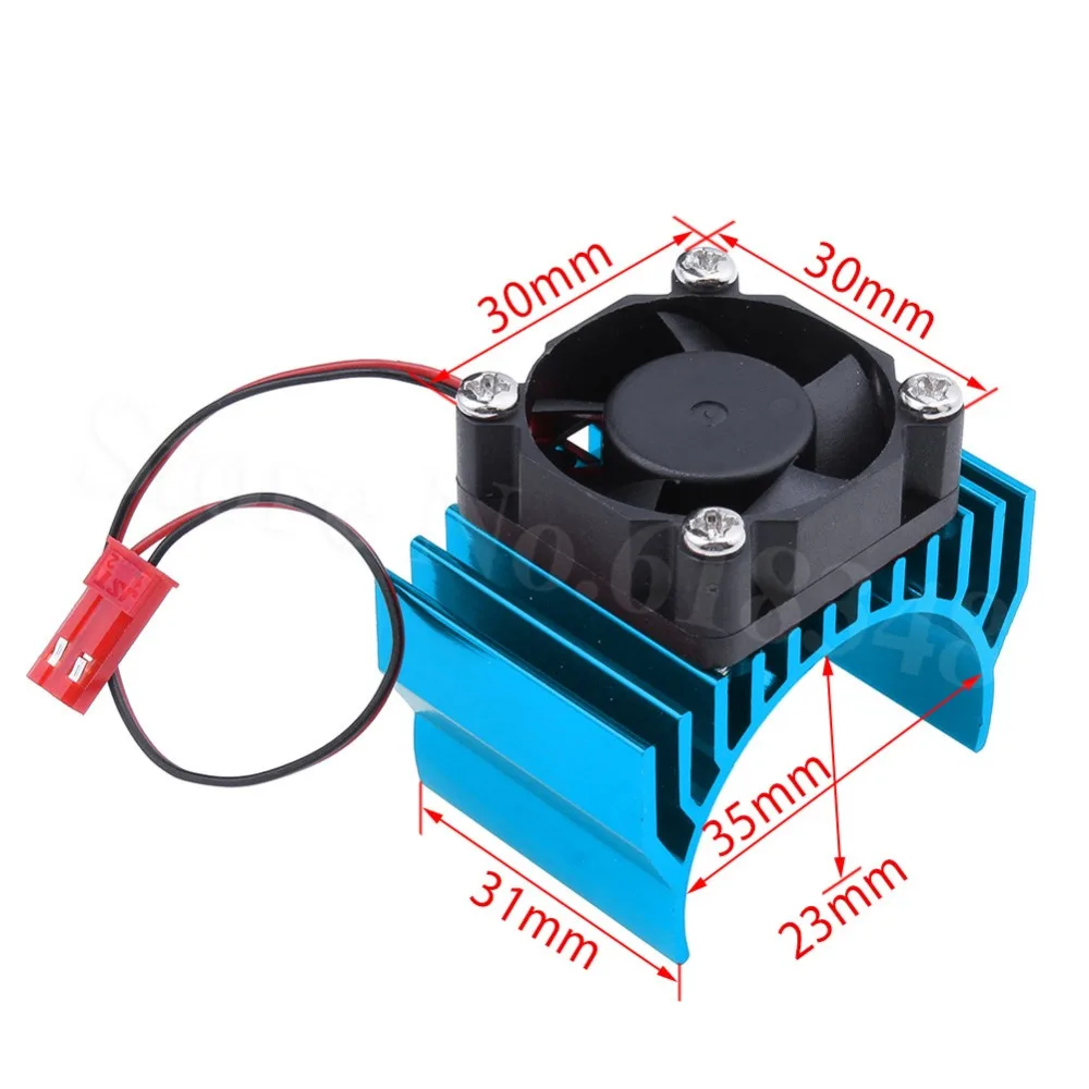 Apex RC Products Blue Aluminum Electric Motor Heat Sink For Cooling 540 #8040 550 Motors 