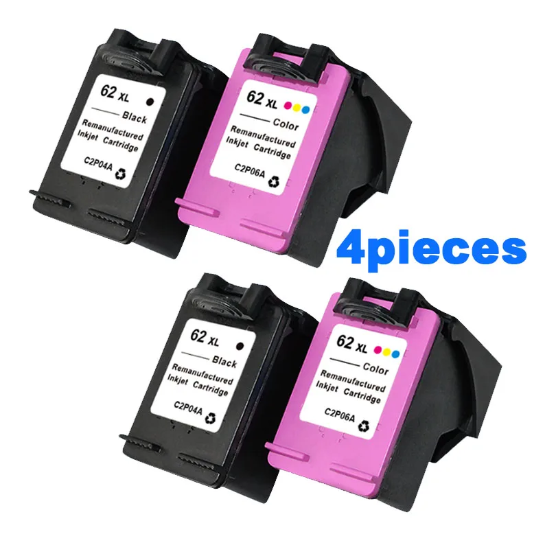 Per Hp 62 Cartucce Di Inchiostro Compatibili Per Hp 62 Envy 5640 5660 7640 5540 5545 Officejet 5740 5743 5744 5745 Stampanti Spedizione Gratuita