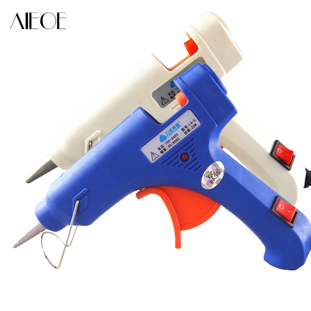 

110-230V DIY Mini High Temp Heater 20W 7.0~7.5mm Hot Glue Gun Repair Heat tool Spray Gun for DIY Craft Projects 180-200 Degree