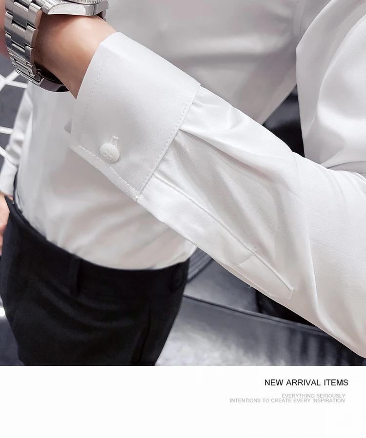 Рубашки с вышивкой для мужчин повседневное Slim Fit Camisa социальной camiseta Masculina платье в деловом стиле рубашки для мальчиков дизайнерский