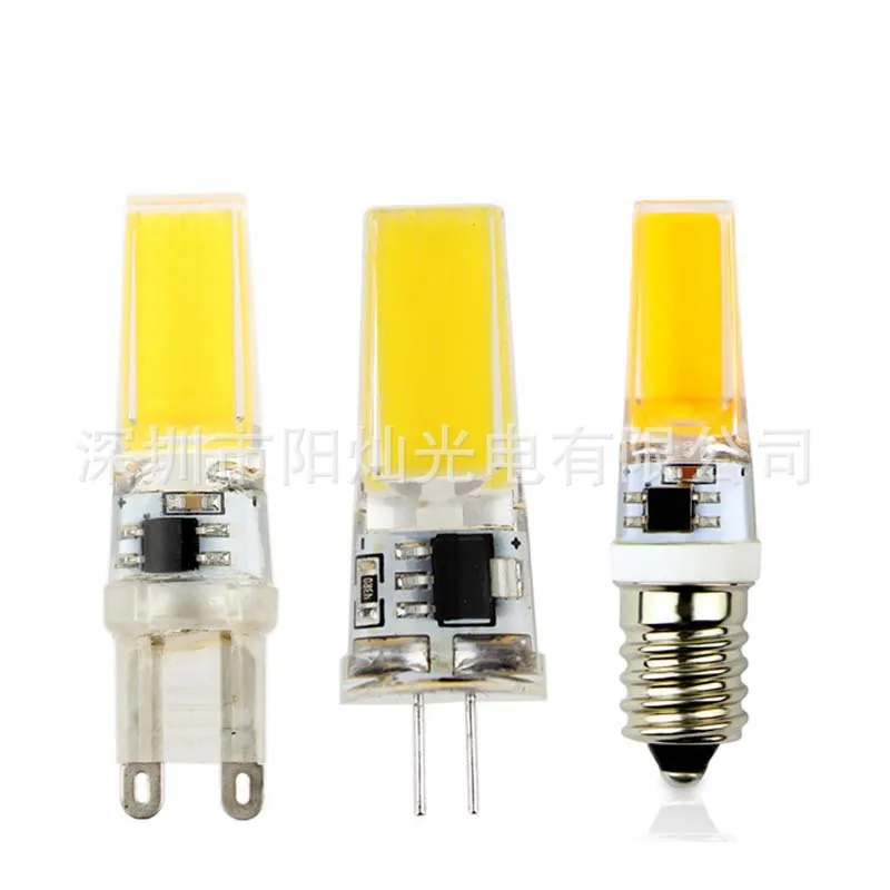 Светодиодная лампочка G4 G9 E14Lamp AC 200 в 220 240 В диммер 9 Вт COB SMD2508 светодиодные
