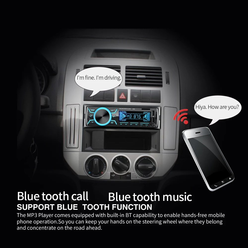 LaBo автомобиля Радио стерео проигрыватель Bluetooth телефона AUX-IN MP3 FM/USB/1 Din/пульт дистанционного управления 12 V автомобильная аудиосистема распродажа
