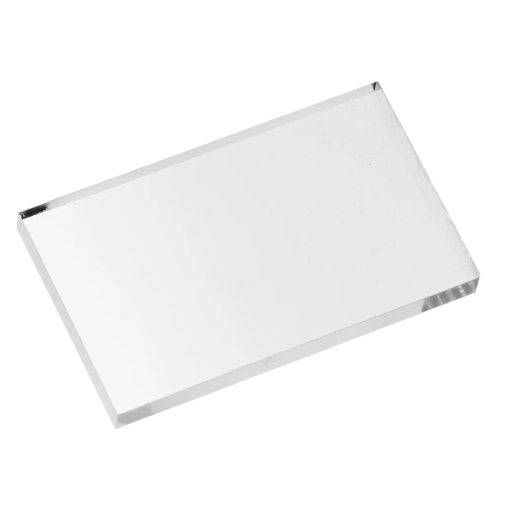 Clear Acrylic Block Stamp Blocks Stamping Scrapbooking Craft Tool 10x6cm