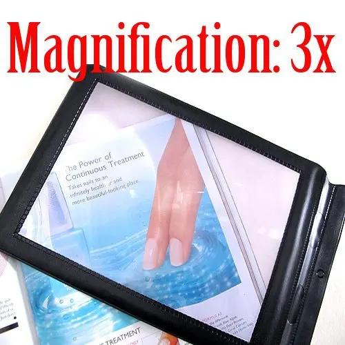 

Big A4 Full Page Book Reading Aid Lens Magnifier Sheet Large Magnifying Glass 3X Magnifier