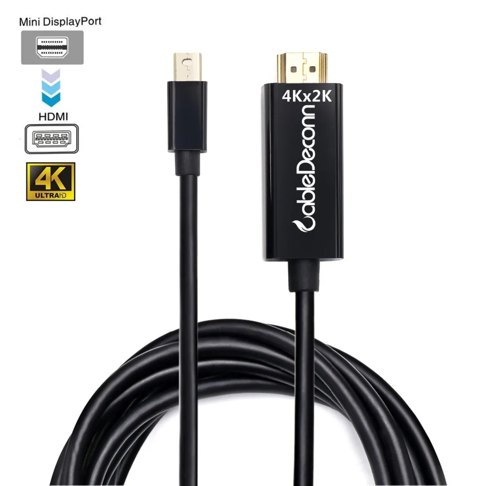 Mini DisplayPort to HDMI 4KX2K B0203--Black