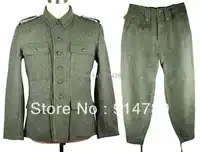 สงครามโลกครั้งที่สองเยอรมันM43 WH EMทหารFIELD-GREYชุดขนสัตว์แจ็คเก็ตและกางเกงในขนาด-33101